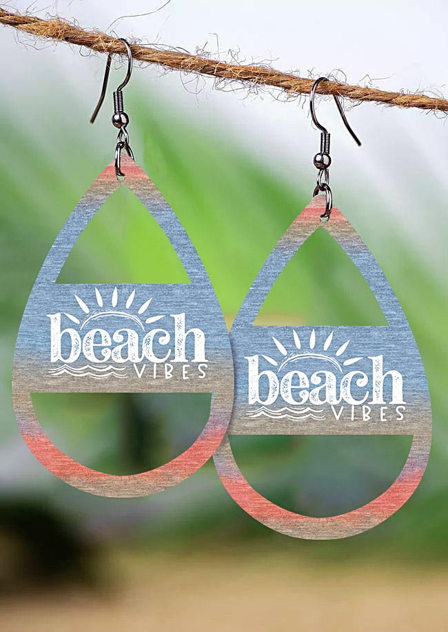 

Beach Vibes Hollow Out Water Drop Earrings, Multicolor, SCM015921