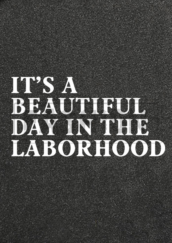 It's A Beautiful Day In The Laborhood Tank - Dark Grey