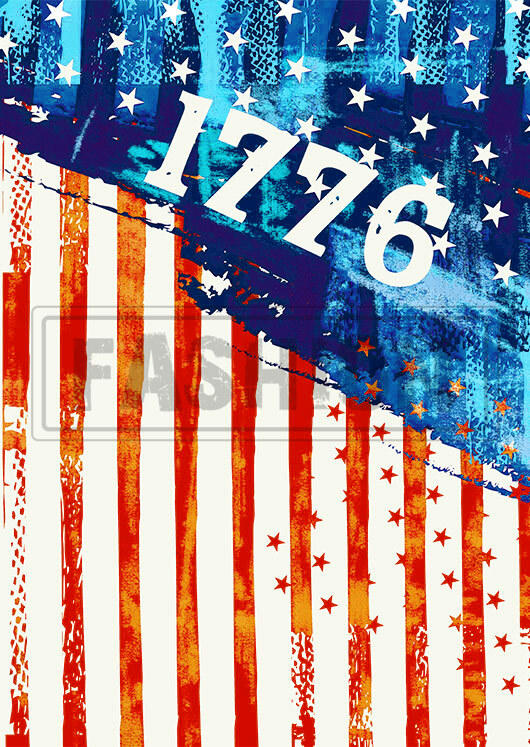 1776 American Flag Strapless Bandeau Tank
