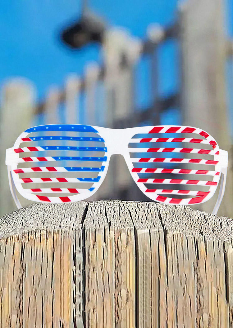 

American Flag Shutter Glasses Ornament, Multicolor, SCM016494