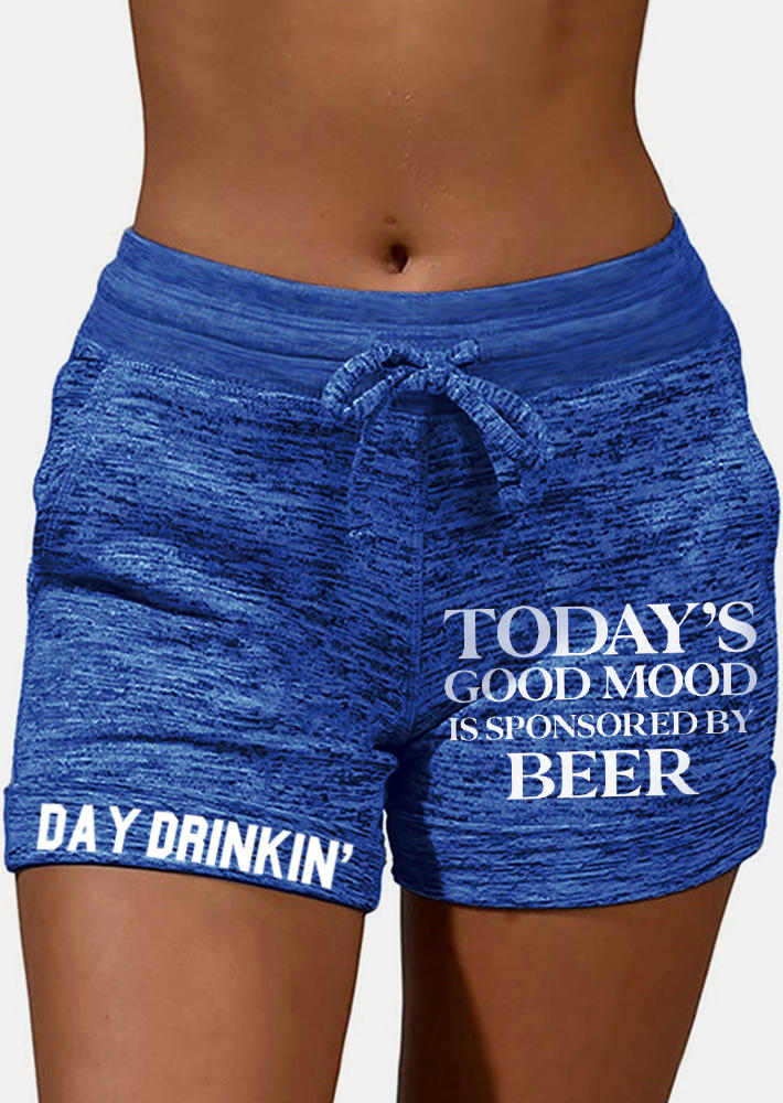 

Today' Good Mood Is Sponsored By Beer Shorts - Blue, SCM017137