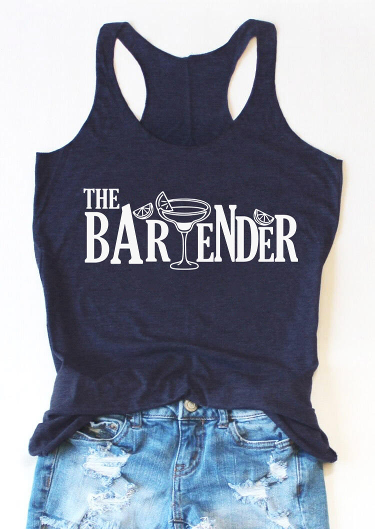 

The Bartender Racerback Tank - Navy Blue, SCM017219