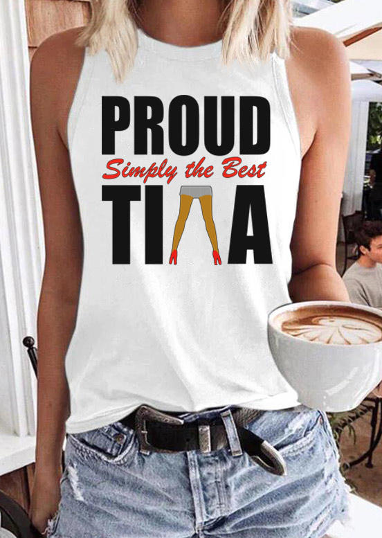

Proud Simply The Best Tina Tank - White, SCM017334