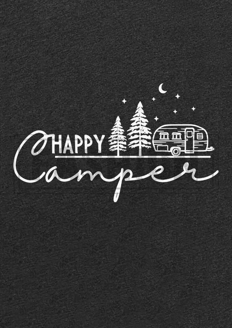 Happy Camper Adventure Tank - Dark Grey