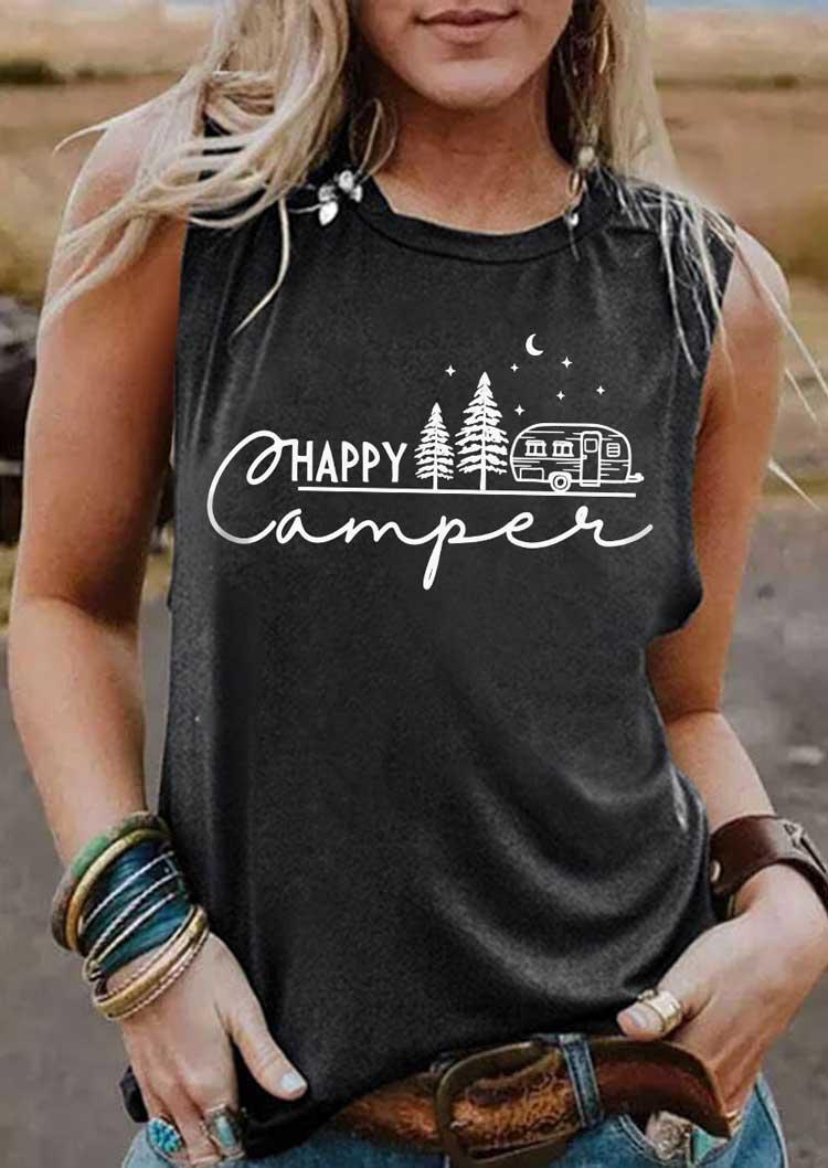 

Happy Camper Adventure Tank - Dark Grey, Gray, SCM017722