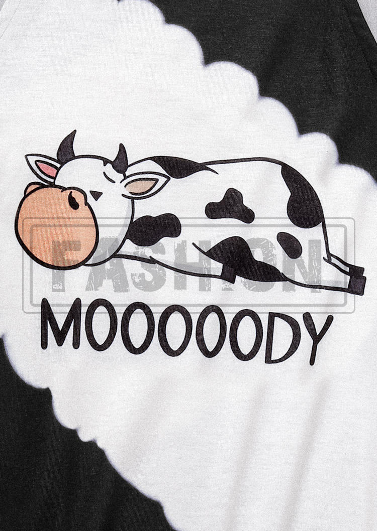 Mooooody Color Block Cow Camisole