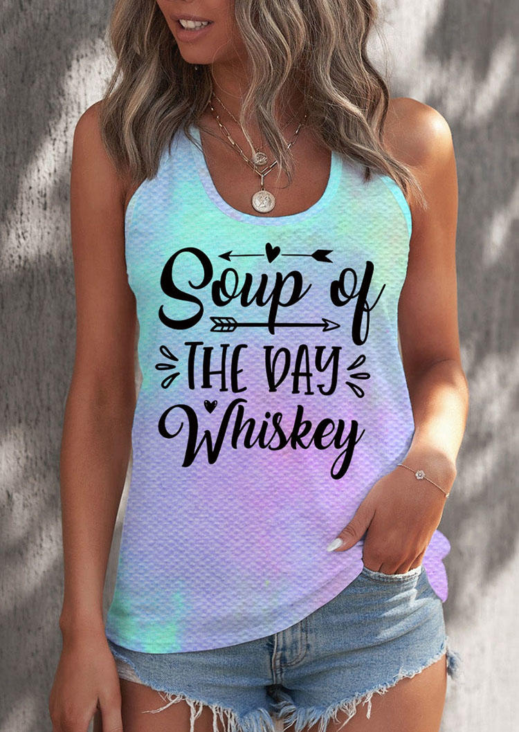 

Soup Of The Day Whiskey Gradient Tank, Multicolor, SCM017826