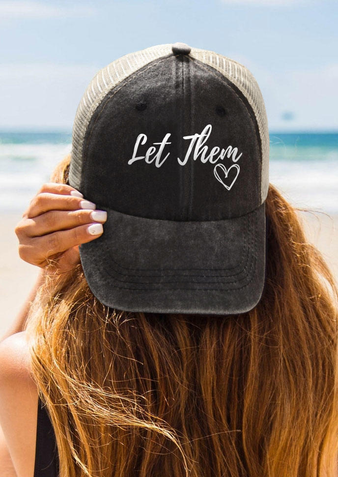 

Let Them Hollow Out Baseball Cap, Black, SCM017855