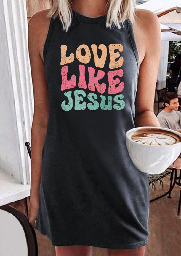 

Love Like Jesus Mini Dress - Gray, SCM018270