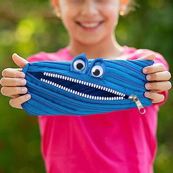 Monster Zipper Cartoon Pencil Pouch