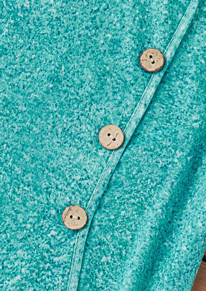 Leopard Button Short Sleeve Blouse