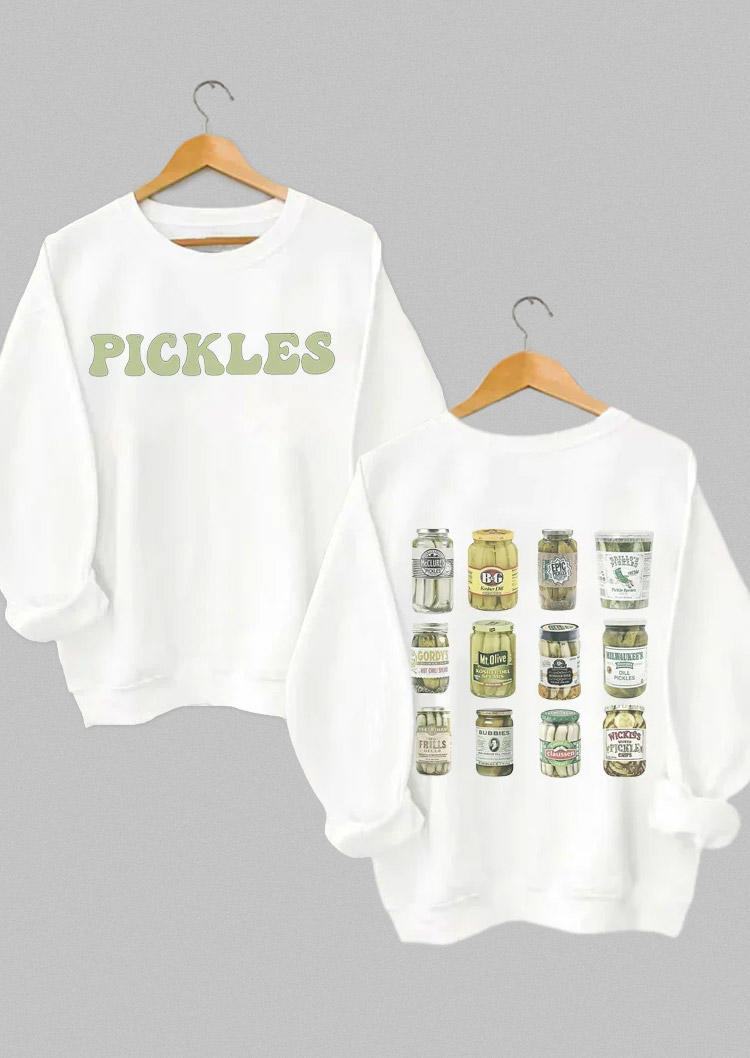 

Canned Pickles Pullover Sweatshirt - White, SCM018921