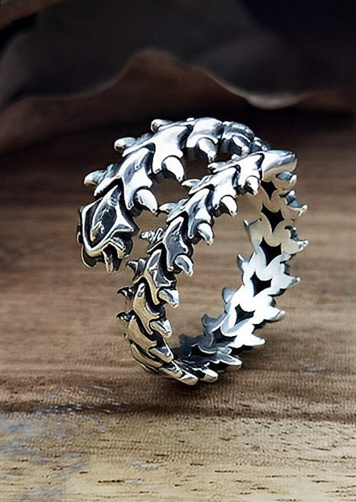 

Open Alloy Vintage Ring, Silver, SCM018726
