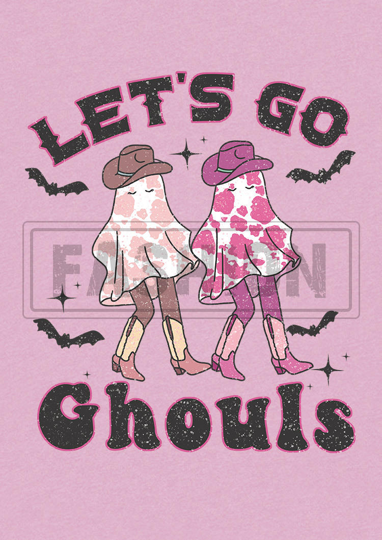 Halloween Let's Go Ghouls Tank - Pink
