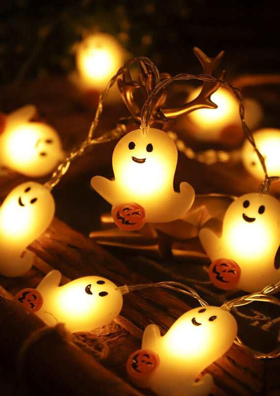 

Ghost Pumpkin Face LED String Lights Ornament, Multicolor, SCM019185