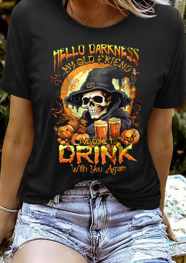 

Hello Darkness My Old Friend T-Shirt Tee - Black, SCM019401