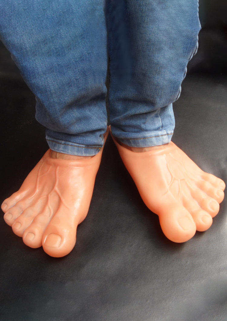 Funny Creative Unisex Big Toe Flat Slippers