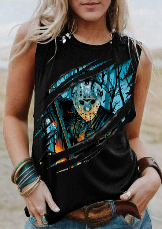 

Halloween Horror Movie Character Tank - Black, SCM019516