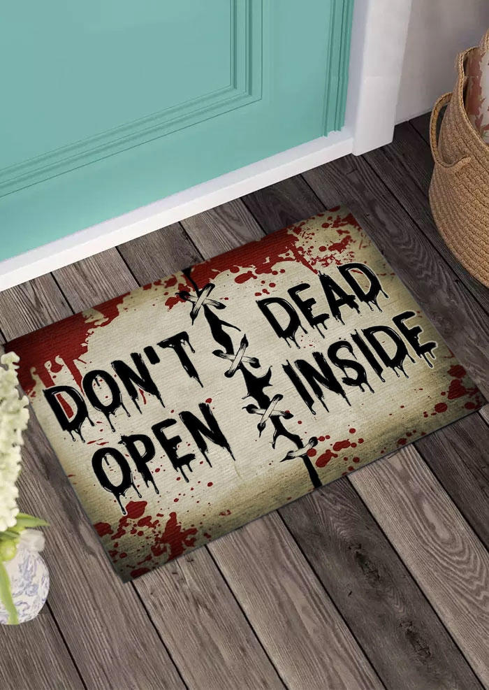 

Don't Open Dead Inside Doormat, Multicolor, SCM019039