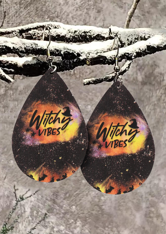 

Witchy Vibes Hat Earrings, Multicolor, SCM019606