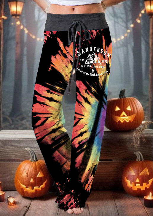 

Home Of The Black Flame Candle Tie Dye Wide Leg Pants, Multicolor, SCM019763