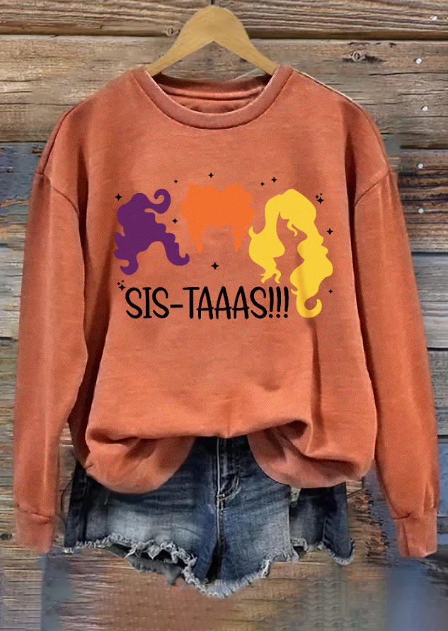 

Sis-Taaas Witch Sweatshirt - Orange, SCM019347