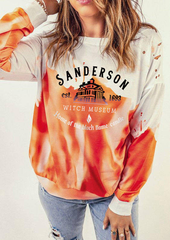 

Home Of The Black Flame Candle Tie Dye Sweatshirt, Multicolor, SCM019842