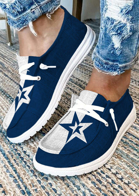 

Soccer Football Star Color-Blocked Slip On Flat Canvas Sneakers, Multicolor, SCM021137