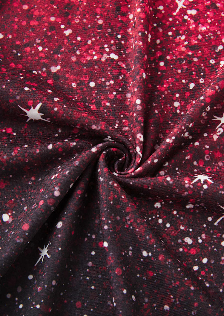 Gradient Glitter One Sided Cold Shoulder Mini Dress