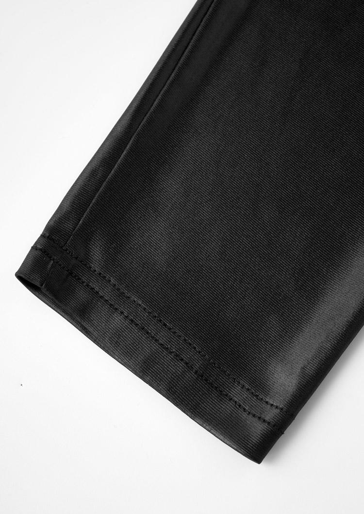 Ruffled Zipper Hollow Out Mini Dress - Black