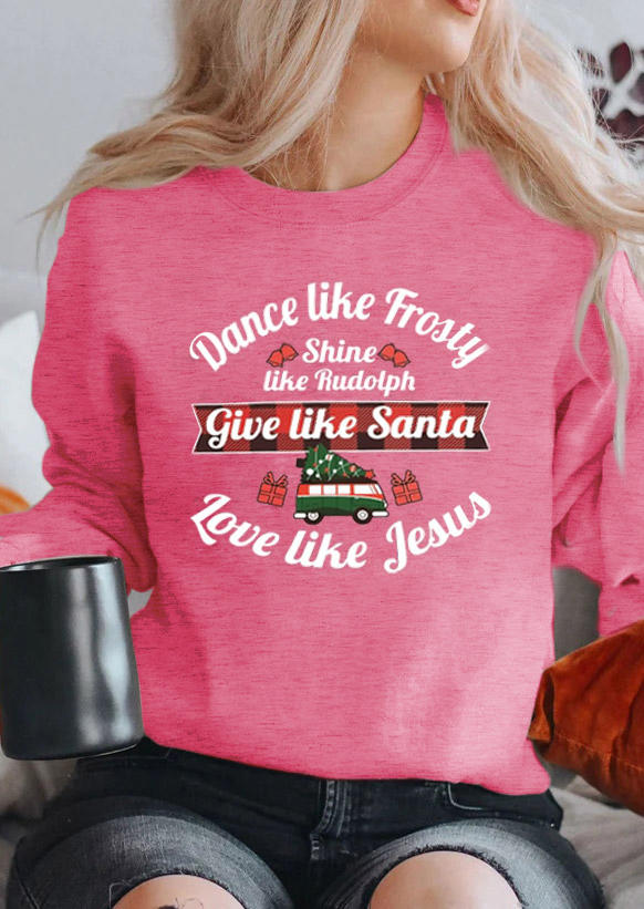 

Christmas Tree Give Like Santa Truck Plaid Sweatshirt, Multicolor, SCM021441