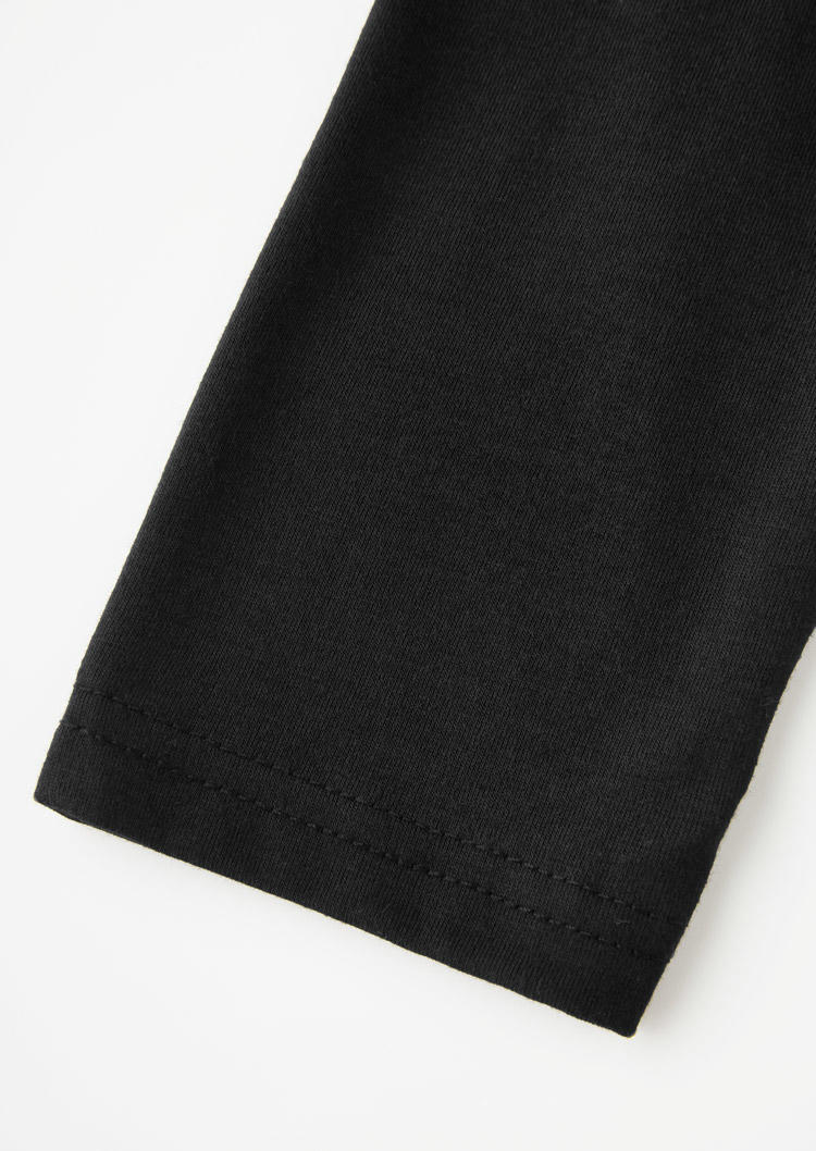 Lace Stitching Ruffled Layered Blouse - Black