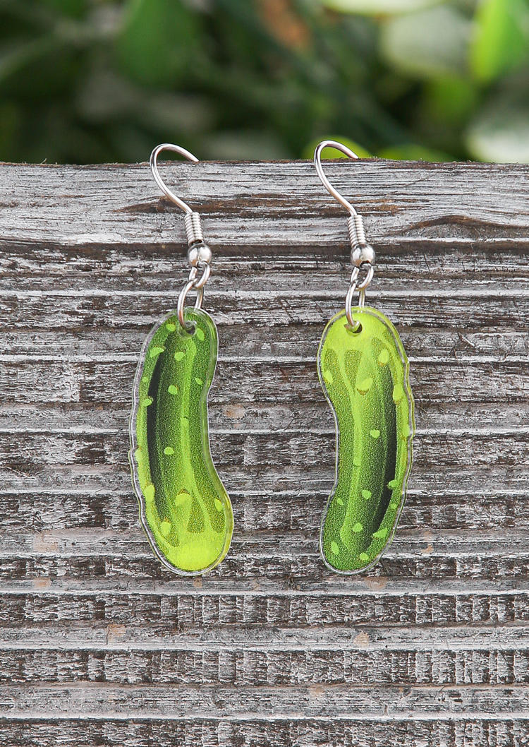 Pickled Cucumbers Acryl Earrings