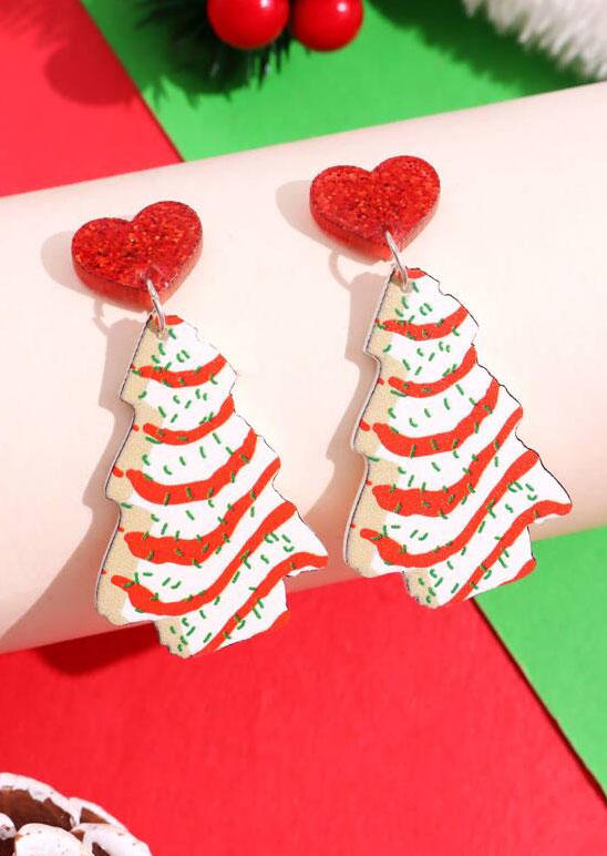 

Christmas Tree Cakes Acryl Earrings, Multicolor, SCM021857