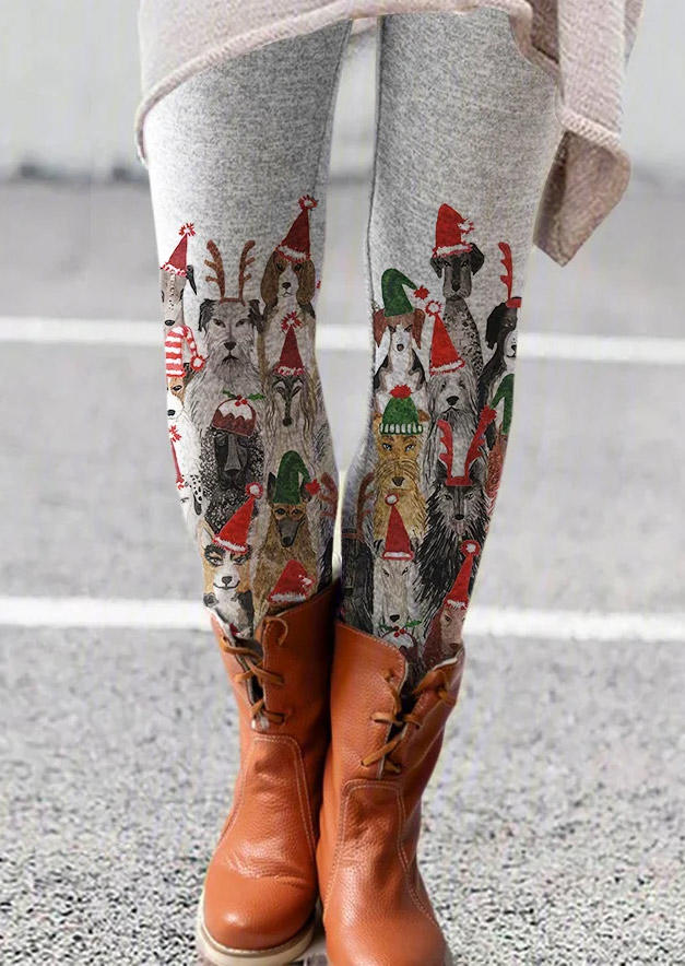 

Christmas Dog Skinny Leggings, Multicolor, SCM021904