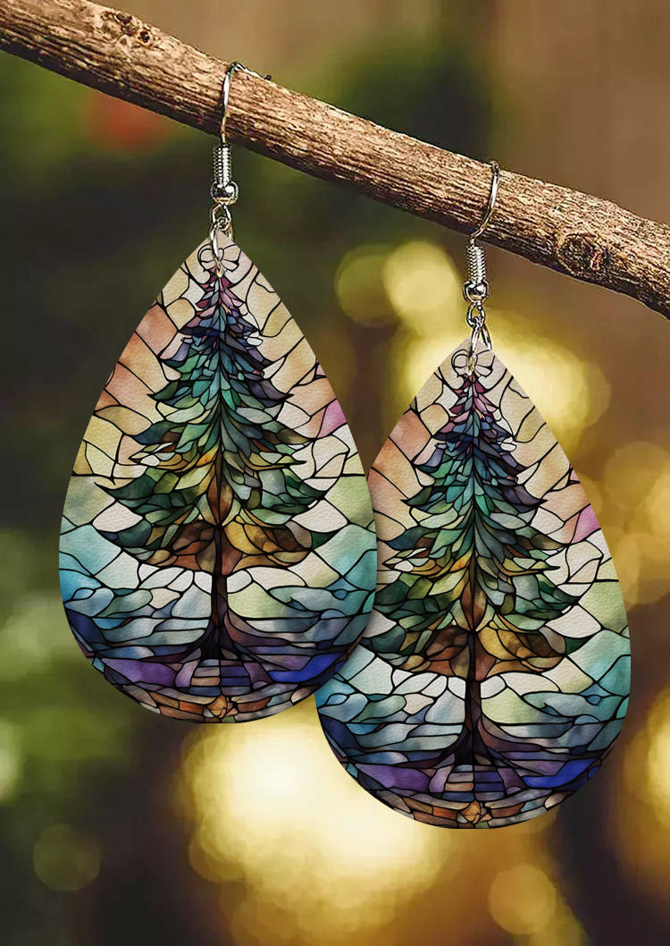 

Colorful Christmas Tree Leather Ornament, Multicolor, SCM022094